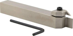 Iscar - HELI, External, Right Hand, 0.47" Max Depth of Cut, 0.118 to 1/8" Groove Width, Indexable Grooving Tool Holder - GRIP 3.., HGN 30.. Insert Compatibility, 3/4" Shank Height, 3/4" Shank Width, 5-1/2" OAL - Exact Tool & Supply