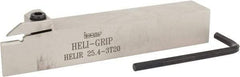 Iscar - HELI, External, Right Hand, 0.118 to 1/8" Groove Width, Indexable Grooving Tool Holder - 1" Shank Height, 1" Shank Width, 6" OAL - Exact Tool & Supply