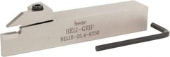Iscar - HELI, External, Right Hand, 0.236 to 1/4" Groove Width, Indexable Grooving Tool Holder - 1" Shank Height, 1" Shank Width, 6" OAL - Exact Tool & Supply