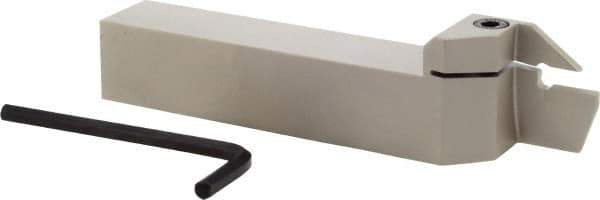 Iscar - HFH, External, Left Hand, 0.98" Max Depth of Cut, 0.157" Max Groove Width, Indexable Grooving Tool Holder - H.PL 40.. Insert Compatibility, 1" Shank Height, 1" Shank Width, 6" OAL - Exact Tool & Supply