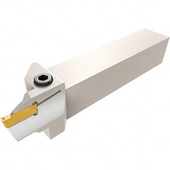 Iscar - HFH, External, Right Hand, 0.39" Max Depth of Cut, 0.197" Max Groove Width, Indexable Grooving Tool Holder - DGN.., GRIP 50.., HFPR 5004 Insert Compatibility, 1" Shank Height, 1" Shank Width, 6" OAL - Exact Tool & Supply