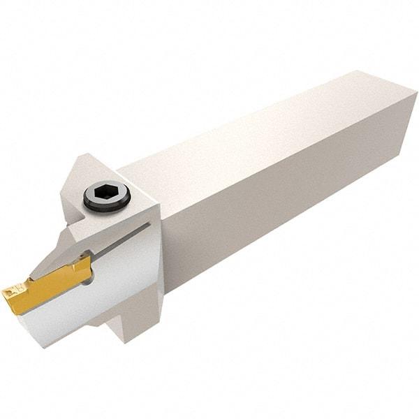 Iscar - HFH, External, Left Hand, 0.87" Max Depth of Cut, 0.118" Max Groove Width, Indexable Grooving Tool Holder - HFPL 30.. Insert Compatibility, 1" Shank Height, 1" Shank Width, 6" OAL - Exact Tool & Supply
