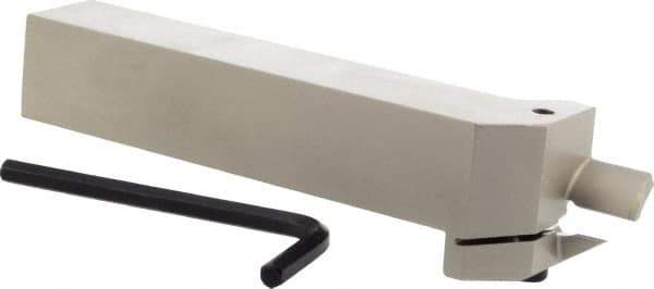 Iscar - HFH, External, Right Hand, 0.67" Max Depth of Cut, 0.197" Max Groove Width, Indexable Grooving Tool Holder - DGN.., GRIP 50.., HFPR 5004 Insert Compatibility, 1" Shank Height, 1" Shank Width, 6" OAL - Exact Tool & Supply