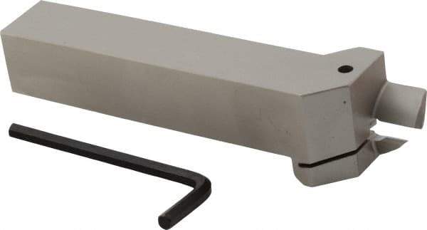 Iscar - HFH, External, Right Hand, 0.67" Max Depth of Cut, 0.236" Max Groove Width, Indexable Grooving Tool Holder - DGN 6303, GRIP 6.., HFPR 6004 Insert Compatibility, 1" Shank Height, 1" Shank Width, 6" OAL - Exact Tool & Supply