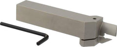 Iscar - HFH, External, Right Hand, 0.98" Max Depth of Cut, 0.157" Max Groove Width, Indexable Grooving Tool Holder - DGN 4.., GRIP 4.., HFPR 4004 Insert Compatibility, 1" Shank Height, 1" Shank Width, 6" OAL - Exact Tool & Supply