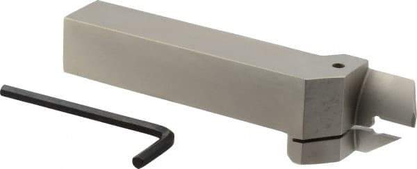 Iscar - HFH, External, Right Hand, 0.98" Max Depth of Cut, 0.157" Max Groove Width, Indexable Grooving Tool Holder - DGN 4.., GRIP 4.., HFPR 4004 Insert Compatibility, 1" Shank Height, 1" Shank Width, 6" OAL - Exact Tool & Supply