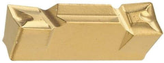 Iscar - 6004HFPL Grade IC9015, 6mm Cutting Width Carbide Grooving Insert - 3mm Max Depth of Cut, Left Hand, 0.4mm Corner Radius, TiCN/Al2O3/TiN Finish - Exact Tool & Supply