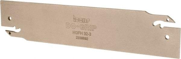 Iscar - 1.2598" Blade Height, 0.0945" Blade Width, 5.9055" OAL, Neutral Cut, Double End Indexable Cut-Off Blade - HGFH Blade - Exact Tool & Supply