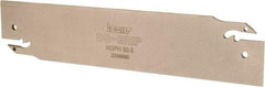 Iscar - 1.2598" Blade Height, 0.0945" Blade Width, 5.9055" OAL, Neutral Cut, Double End Indexable Cut-Off Blade - HGFH Blade - Exact Tool & Supply
