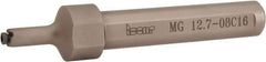 Iscar - MG, Internal, Right Hand, 0.059" Max Depth of Cut, 0.02 to 0.118" Groove Width, Indexable Grooving Tool Holder - GIQR/L 8 Insert Compatibility, 1/2" Shank Width, 3.62" OAL, Through Coolant - Exact Tool & Supply
