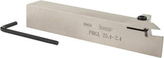 Iscar - PHG, External, Left Hand, 0.67" Max Depth of Cut, 3/32 to 1/8" Groove Width, Indexable Grooving Tool Holder - GDMW 2.4 Insert Compatibility, 1" Shank Height, 1" Shank Width, 6" OAL - Exact Tool & Supply