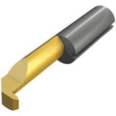Iscar - 15mm Cutting Depth, 6mm Diam, Internal Thread, Solid Carbide, Single Point Threading Tool - TiCN/TiN Finish, 30mm OAL, 6mm Shank Diam, 2.3mm Projection from Center, 1.25mm Max Pitch, 60° Profile Angle - Exact Tool & Supply