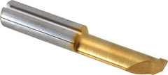 Iscar - 14mm Cutting Depth, 5mm Diam, Internal Thread, Solid Carbide, Single Point Threading Tool - TiN Finish, 30mm OAL, 5mm Shank Diam, 1.9mm Projection from Center, 1mm Max Pitch, 60° Profile Angle - Exact Tool & Supply
