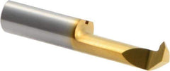 Iscar - 14mm Cutting Depth, 6mm Diam, Internal Thread, Solid Carbide, Single Point Threading Tool - TiN Finish, 30mm OAL, 6mm Shank Diam, 2.3mm Projection from Center, 1mm Max Pitch, 60° Profile Angle - Exact Tool & Supply