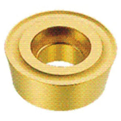 Iscar - RPMT43 Grade IC50M Carbide Milling Insert - Uncoated, 3/16" Thick, 1/2" Inscribed Circle - Exact Tool & Supply
