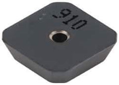 Iscar - SEKN42 Grade IC910 Carbide Milling Insert - AlTiN Finish, 0.1252" Thick, 1/2" Inscribed Circle - Exact Tool & Supply