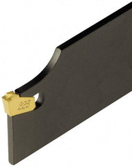Iscar - 1.7717" Blade Height, 0.0945" Blade Width, 8.8583" OAL, Neutral Cut, Double End Indexable Cut-Off Blade - SGFH Blade, Self Grip Series - Exact Tool & Supply