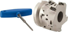 Iscar - 15 Inserts, 3" Cut Diam, 1-1/4" Arbor Diam, 1-1/2" Max Depth of Cut, Indexable Square-Shoulder Face Mill - 0/90° Lead Angle, 2.38" High, AD..1505.. & HM90 AD..1505.. Insert Compatibility, Series SM - Exact Tool & Supply