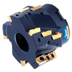 Iscar - 12 Inserts, 63mm Cut Diam, 27mm Arbor Diam, 38mm Max Depth of Cut, Indexable Square-Shoulder Face Mill - 0/90° Lead Angle, 60mm High, AD.. 1505 Insert Compatibility, Series Heli2000 - Exact Tool & Supply