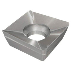 Iscar - SOMT060204 HQ Grade IC520M Carbide Milling Insert - TiCN Finish, 0.1008" Thick, 0.2425" Inscribed Circle, 0.4mm Corner Radius - Exact Tool & Supply