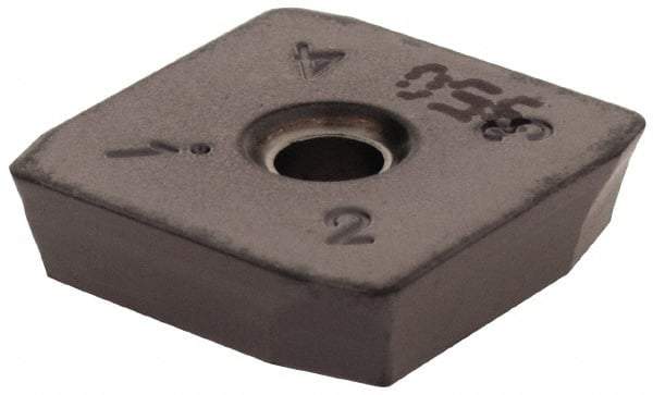 Iscar - SPKN42 42 Grade IC950 Carbide Milling Insert - TiAlN Finish, 0.1252" Thick, 1/2" Inscribed Circle - Exact Tool & Supply