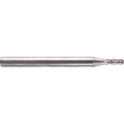 ‎.120″ Dia. - 1-1/2″ OAL - Solid CBD - Bright - Ball Nose-SE EM - 4 FL Series/List #5919 - Exact Tool & Supply