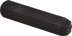 Made in USA - 3/8" Character Size, 5 Character, Heavy Duty Individual Steel Stamp - Steel, Individual - Exact Tool & Supply