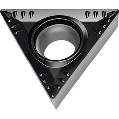 Walter - TCMT32.53 RP4 Grade WPP30S Carbide Turning Insert - TiCN/Al2O3/TiN Finish, 60° Triangle, 3/8" Inscr Circle, 5/32" Thick, 3/64" Corner Radius - Exact Tool & Supply