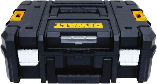 DeWALT - Tool Box - 17-1/4" Wide x 6-3/8" Deep x 13" High, Structural Foam, Black - Exact Tool & Supply