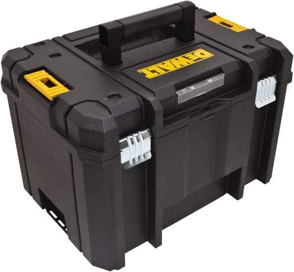 DeWALT - 1 Tray Tool Box - 17-1/4" Wide x 13" Deep x 11-7/8" High, Structural Foam, Black - Exact Tool & Supply