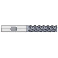 Titan USA - Square End Mills; Mill Diameter (Inch): 1/2 ; Mill Diameter (Decimal Inch): 0.5000 ; Number of Flutes: 6 ; Length of Cut (Inch): 2 ; Length of Cut (Decimal Inch): 2.0000 ; Material: Solid Carbide - Exact Tool & Supply