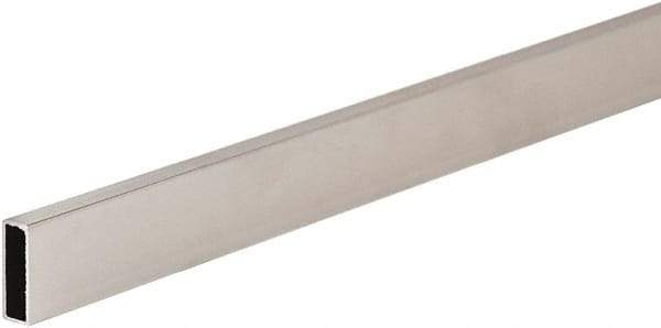 ECONOCO - 1/2" Wide, 1-1/2 High, Open Shelving Accessory/Component - Steel, Chrome Finish, 36" Long, Use with 1-1/4" Hangrail Brackets - Exact Tool & Supply