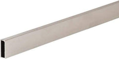 ECONOCO - 1/2" Wide, 1-1/2 High, Open Shelving Accessory/Component - Steel, Chrome Finish, 120" Long, Use with 1-1/4" Hangrail Brackets - Exact Tool & Supply