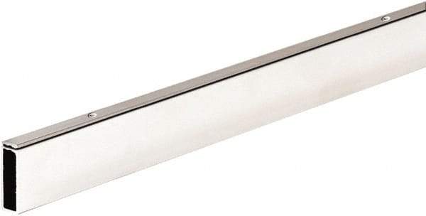 ECONOCO - 1/2" Wide, 1-1/2 High, Open Shelving Accessory/Component - Steel, Matte Finish, 48" Long, Use with 1/2" x 1-1/2" Rectangular Tubing Hangrail Brackets - Exact Tool & Supply