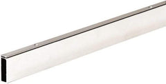ECONOCO - 1/2" Wide, 1-1/2 High, Open Shelving Accessory/Component - Steel, Matte Finish, 48" Long, Use with 1/2" x 1-1/2" Rectangular Tubing Hangrail Brackets - Exact Tool & Supply