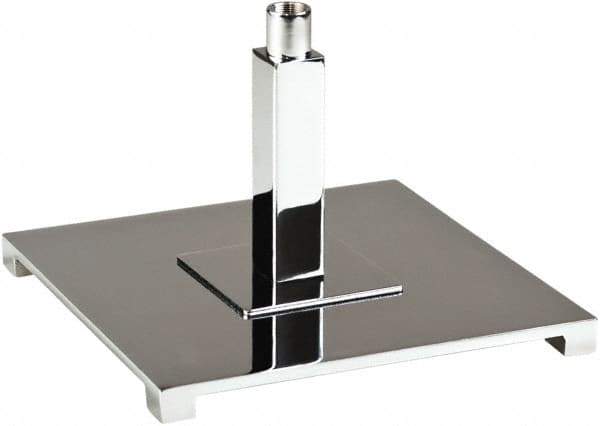 ECONOCO - 8" Wide, Open Shelving Accessory/Component - Steel, Chrome Finish, 8" Long, Use with 5/8" Flange Upright - Exact Tool & Supply