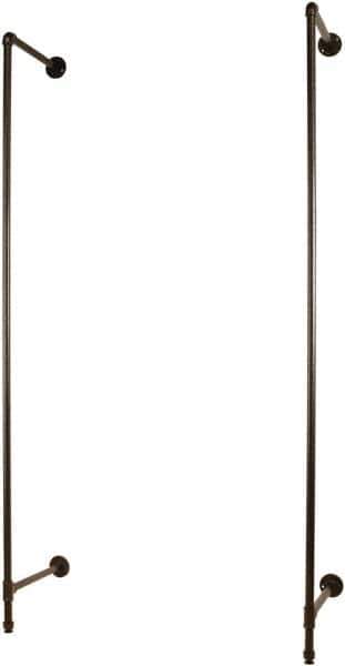 ECONOCO - 96 High, Open Shelving Accessory/Component - Steel, Anthracite Finish, 19-1/2" Deep, Use with Pipe System Outrigger - Exact Tool & Supply