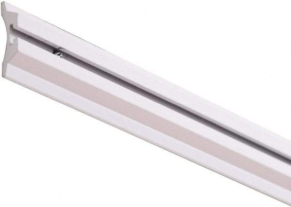 ECONOCO - 96" Wide, Open Shelving Accessory/Component - Aluminum, Aluminum Finish, 2-1/2" Deep, Use with Trac2000, Trac2001, System 94, Mirage Mini-Ladder System - Exact Tool & Supply
