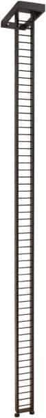 ECONOCO - 1-1/2" Wide, 87-1/2 High, Open Shelving Accessory/Component - Steel, Matte Finish, 7-1/2" Deep, Use with Mini-Ladder System - Exact Tool & Supply