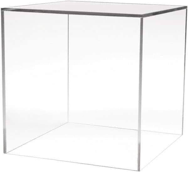 ECONOCO - 12" High x 12" Wide x 12" Deep, Display Cube Plastic Shelving - Clear - Exact Tool & Supply