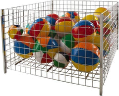 ECONOCO - 48" Long x 48" Wide x 32" High Steel Basket-Style Bulk Container - Exact Tool & Supply