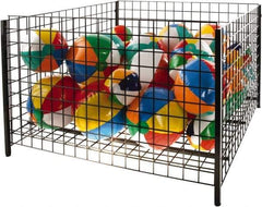 ECONOCO - 48" Long x 48" Wide x 32" High Steel Basket-Style Bulk Container - Exact Tool & Supply