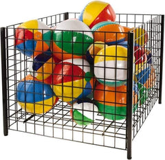 ECONOCO - 36" Long x 36" Wide x 32" High Steel Basket-Style Bulk Container - Exact Tool & Supply