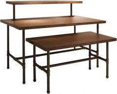 ECONOCO - 58" Long x 30" Wide x 30" High Stationary Nesting Table Frame - Gray, Steel Frame - Exact Tool & Supply