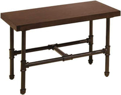 ECONOCO - 27" Long x 15" Wide x 17" High Stationary Display Table Frame - Gray, Steel Frame - Exact Tool & Supply