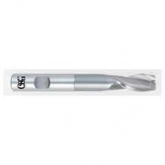 1 Dia. x 7-1/4 Overall Length 2-Flute Square End HSS-CO SE End Mill-Round Shank-Center Cutting-Uncoated - Exact Tool & Supply