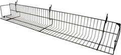 ECONOCO - 6-1/2 High, Open Shelving Accessory/Component - Steel, Epoxy Finish, 47-1/2" Long, Use with Slatwall, Gridwall or Slotted Standard Brackets - Exact Tool & Supply