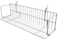 ECONOCO - 6-1/2 High, Open Shelving Accessory/Component - Steel, Epoxy Finish, 23-1/2" Long, Use with Slatwall, Gridwall or Slotted Standard Brackets - Exact Tool & Supply