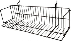 ECONOCO - 6-1/2 High, Open Shelving Accessory/Component - Steel, Epoxy Finish, 23-1/2" Long, Use with Slatwall, Gridwall or Slotted Standard Brackets - Exact Tool & Supply