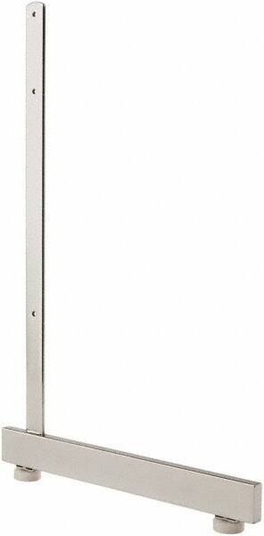 ECONOCO - 19-1/2 High, Open Shelving Accessory/Component - Steel, Chrome Finish, 12-3/4" Long, Use with Grid Panels - Exact Tool & Supply